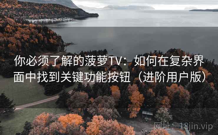 你必须了解的菠萝TV：如何在复杂界面中找到关键功能按钮（进阶用户版）