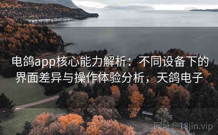 电鸽app核心能力解析:不同设备下的界面差异与操作体验分析,天鸽电子 电鸽app核心能力解析:不同设备下的界面差异与操作体验分析,天鸽电子