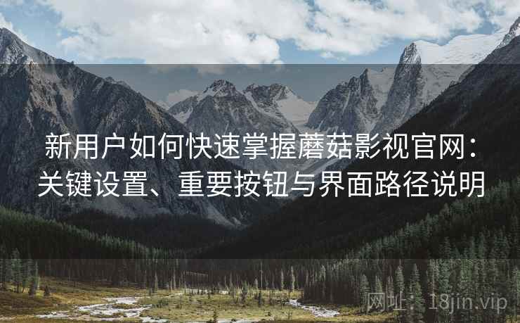 新用户如何快速掌握蘑菇影视官网：关键设置、重要按钮与界面路径说明