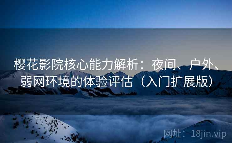 樱花影院核心能力解析：夜间、户外、弱网环境的体验评估（入门扩展版）