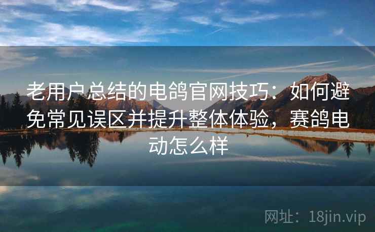 老用户总结的电鸽官网技巧：如何避免常见误区并提升整体体验，赛鸽电动怎么样