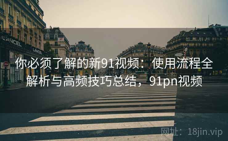 你必须了解的新91视频:使用流程全解析与高频技巧总结,91pn视频